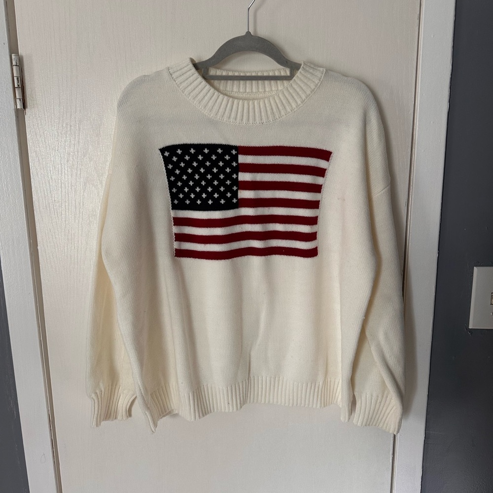 American Flag Sweater